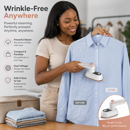 Mini Steam Iron - Travel Portable Electric Iron