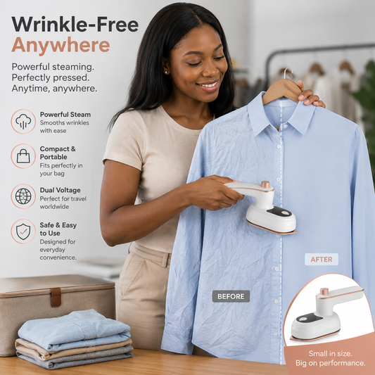 Mini Steam Iron - Travel Portable Electric Iron